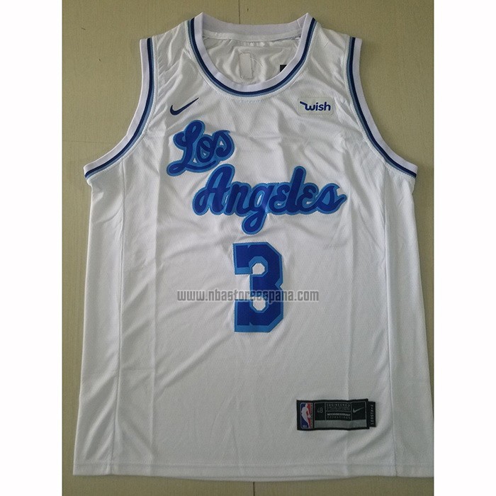 Camiseta Los Angeles Lakers Anthony Davis NO 3 Classic 2019-20 Blanco